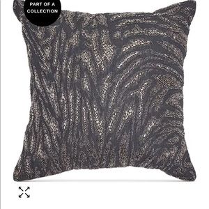 DONNA KARAN
Home Moonscape Charcoal Beaded 18" Square Decorative Pillow